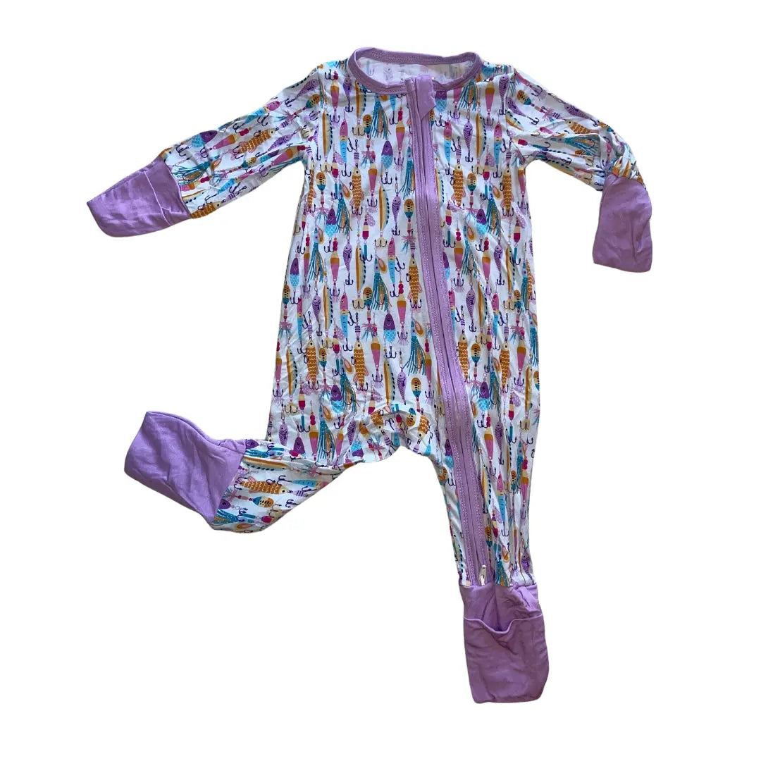 PREORDER Purple Little Anglers Sleeper - SHIPS AUGUST Bumble Berry