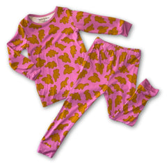 Pink Dino Nuggets Bamboo Long Sleeve Set Bumble Berry